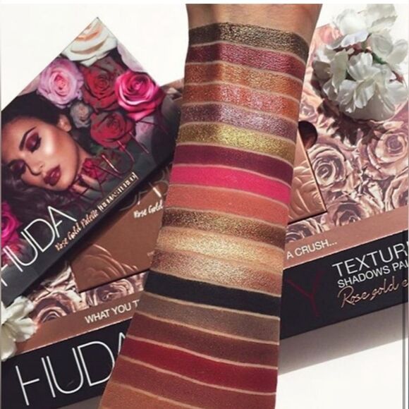 Huda Rose Gold Remastered Eyeshadow Palette revised collection necessary colors - Picture 2 of 10